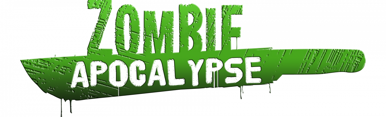 zombie logo green textured
